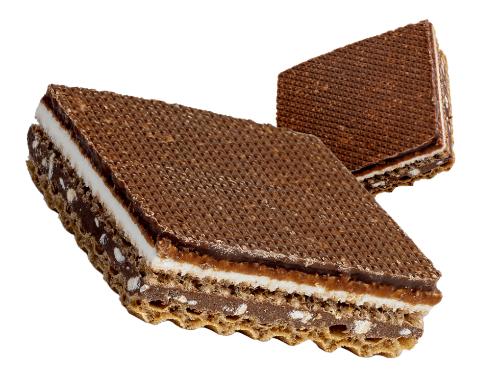 Aerated cream filled