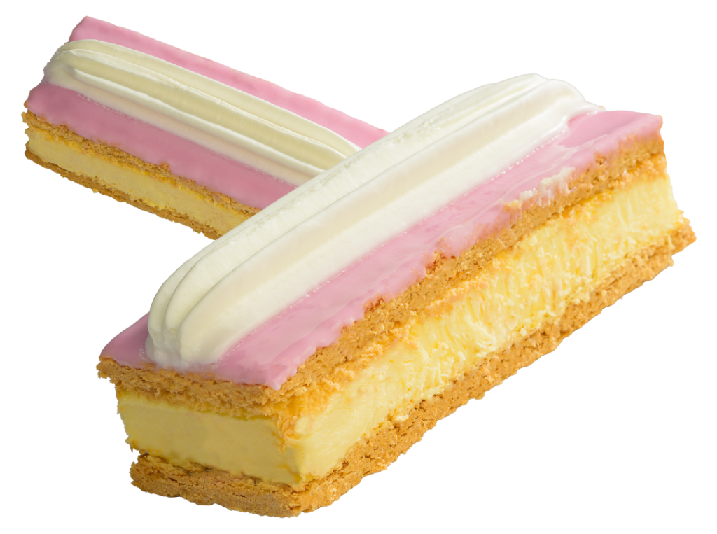 Millefeuille and cream slices